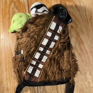 Star Wars plushie and backpack bundle
